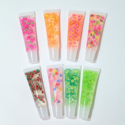 China High Quality Custom Waterproof No Labels Vegan Lip Gloss Private Label Fruit Flavor Clear Dropping Lip Gloss for sale