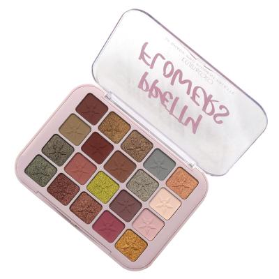 China Waterproof 20 Color Eyeshadow Makeup Rebranding Eyeshadow Palette Color Gradient Velvet Eyeshadow Metallic New Dual for sale