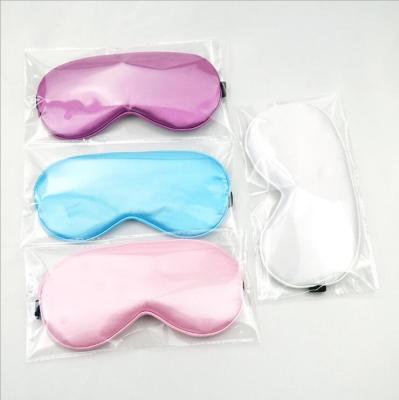 China Wholesale New Solid Color Luxury Bandage Elastic Breathable Blackout China Manufacturer Anti-Wrinkle Eye Mask Travel Silk Wholesale Eye Mask for sale