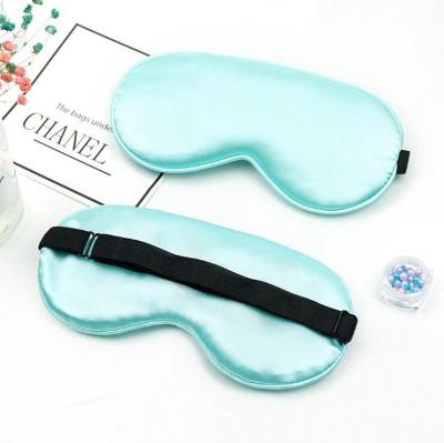 China Anti-Wrinkle Multi Color Customization 22MM Logo 100% Silk Filling Sleeping Eye Mask Silk Silk Mask Real for sale