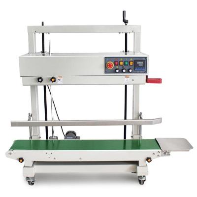 China Vertical Large Size Food Bag Sealer With Continuous Strip Sealing Machine for sale