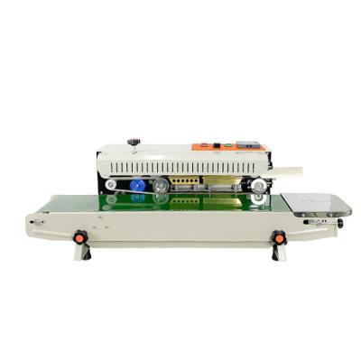 China Automatic Horizontal Food Plastic Film Bags Heat Sealing Machine Continuous Strip Sealer Machine for sale