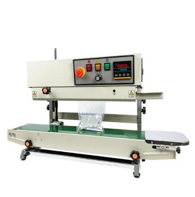 China Horizontal Food Vertical Plastic Bag Heat Sealing Machine Continuous Strip Sealer Machine for sale