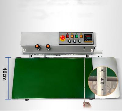 China Food Expanding 40cm Conveyor Plastic Sheet Continuous Band Sealer Sealing Machine for sale