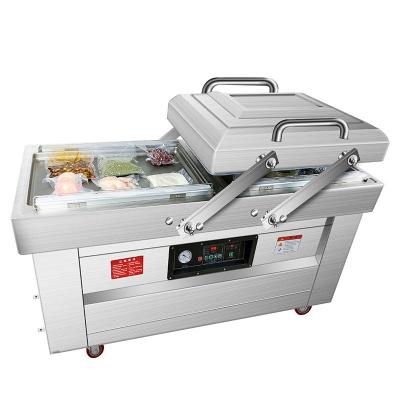 China Food factory supply food machine 1800W double chamber vacuum vacuum packing machine DZ-600/2SB for sale