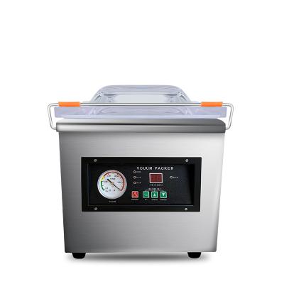 China Food Good Selling 370w 100% Vacuumed 220v/50hz 304 Stainless Steel Single Chamber Food Vacuum Machine for sale