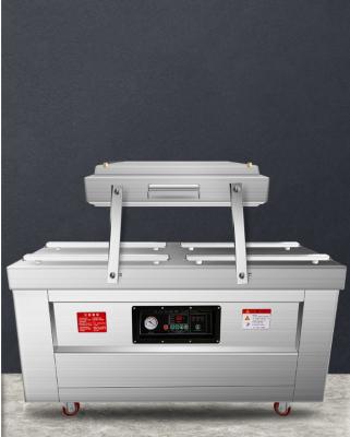 China DZ-500/2SA Large Double Chamber Food Commercial Vacuum Machine Sous-vide Sealing Machine Flatbed for sale