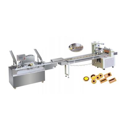 中国 Full automatic flow packing machine food packing machine round square biscuit packing machine 販売のため