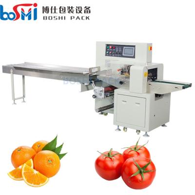 China Automatic pillow vegetable package machine fruits meat food vegetable packaging machine en venta