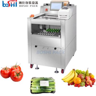 China Pipa kumquat Coconut Sweet Corner Fruit And Vegetable Cling Film Packaging Machine for sale