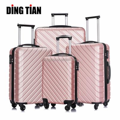 China Custom ABS Daily Shell Suitcase With Logo Hard Plastic Travel Briefcase Carry On Luggage Bags Trolley 16 Inch Boarding Case for sale