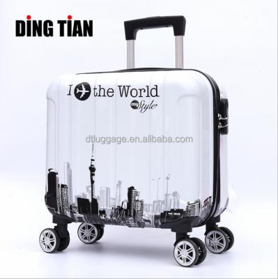 China Daily Most Popular 16 Inch Trolley Bags Printing Funny Unique Luggage Carry On Suitcases For Kids for sale