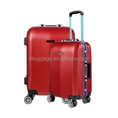 China Aluminum Frame Hard Hard Shell Trolley Luggage Hard Royal Plastic Suitcase Abs/pc Cabin Size Shell Polycarbonate Trolley Luggage Spinner Hand Code Code for sale