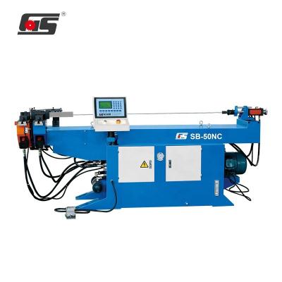 China Building Material Shops SB-50NC Single Head Hydraulic Tube Pipe Bending Machine Stainless Steel Square Tube Bending Machine for sale