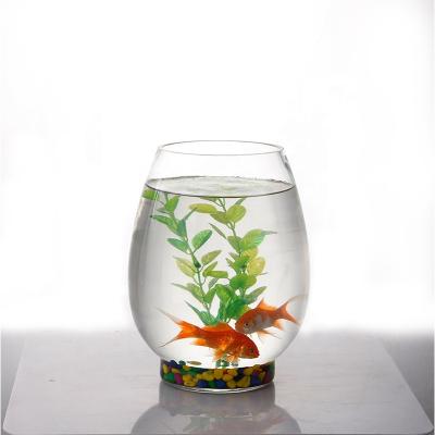 China Aquaculture Recyclable Glass Transparent Fish Tanks Aquarium Table Tea Hydroponic Vase for sale