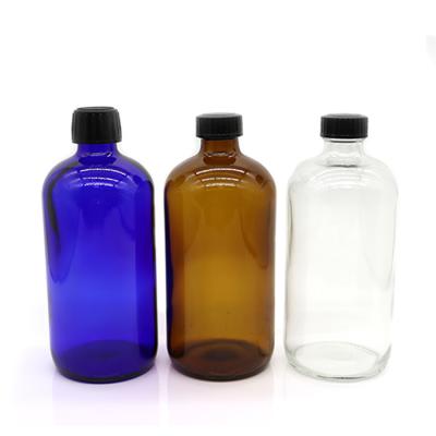 China Eco - Friendly Recyclable Premium Customizable Packaging Single Screen Printing Round Glass Bottle for sale