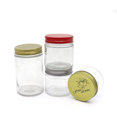 China Recyclable Hot Sale Square Glass Bottle Honey Jar Candy Jar Sealed Food Package Marine Empty Bottle Jam Fruit Bottle With Lid for sale