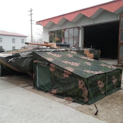 China 2.5*2.2m Tent Military Camping Tent With Inclined Roof Car Side Tent Customized Size for sale