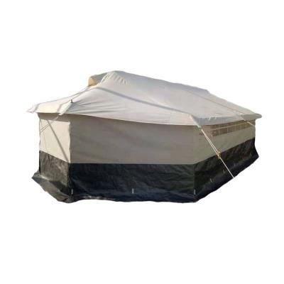 China Easy Install Hot Sale Outdoor Waterproof Foldable Military Canvas Tent Camping Waterproof Military Canvas Tent for sale