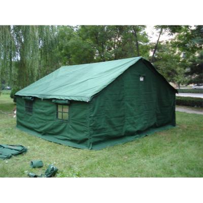 China Straight Tying Type Olive Green Military Camping Tent Triple Layers Army Winter Tent for sale