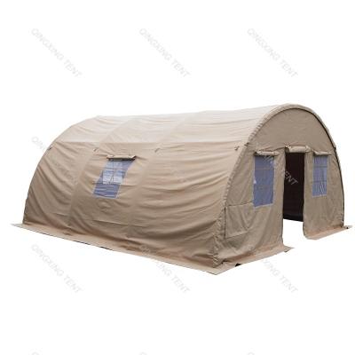 China Anti Water Flammable Flammable Air Permeability Good Easy To Build Outdoor Tent 10x10 Refugee Tent Dome Tent for sale