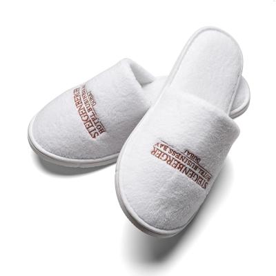 China Fashion Trend Hotel Shoe Slippers Disposable Polyester Soft Narrow Toe Slippers for Women 2022 for sale