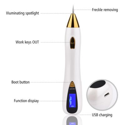 China Pigmentation Correctors Laser Mole Tattoo Freckle Removal Pen LCD Display Field Mole Removing Wart Corns Dark Spot Remover Salon Beauty Machine for sale