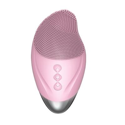 China Electric Silicone Sonic Face Cleaner Deep Pore Skin Massager Face Deep Cleansing Cleansing Brush for sale