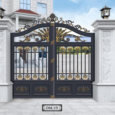 China Modern high quality electric sliding aluminum alloy main door garden gates courtyard villa aluminum doors for sale