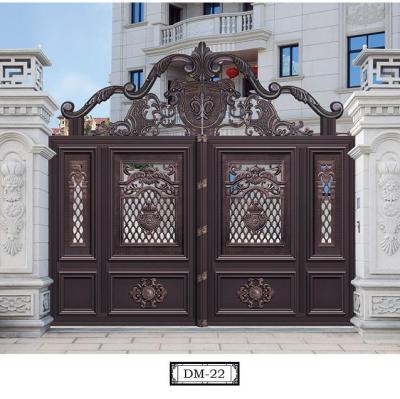 China Customized Wholesale Hot Selling By Way Modern Luxury Suspended Aluminum Folding Gate Yard Villa Base From Factory Wholesale Price for sale