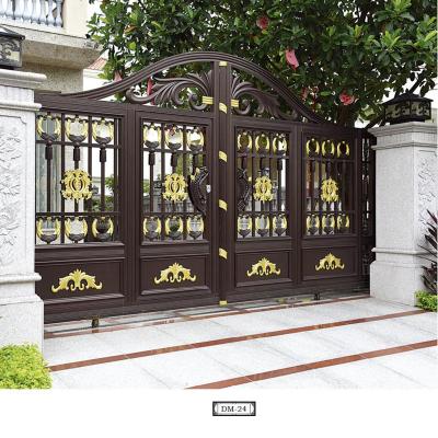 China Modern Single Wheel Automatic Metal Operator Aluminum Rodent Proof Yard Gate for sale