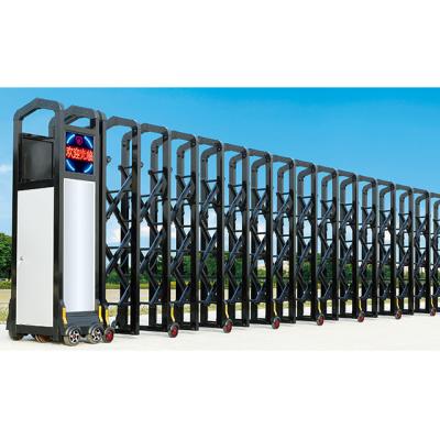 China modern big sale modern aluminum barrier gate/electric telescopic gate for sale