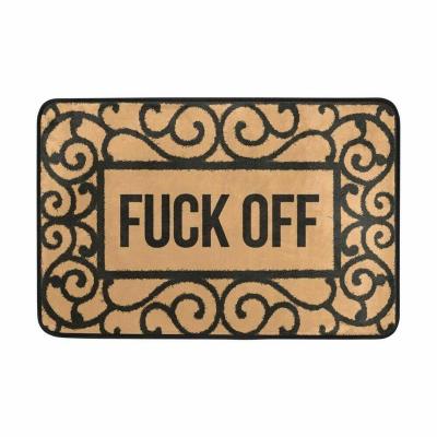 China Entrance Floor Mat Anti Skid Bathroom Rugs Corrosion Resistant Funny Custom Welcome Mat for sale