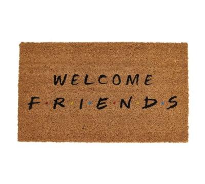 China Coir Corrosion Resistant Funny Fashion Welcome Date Mat With Friends for sale