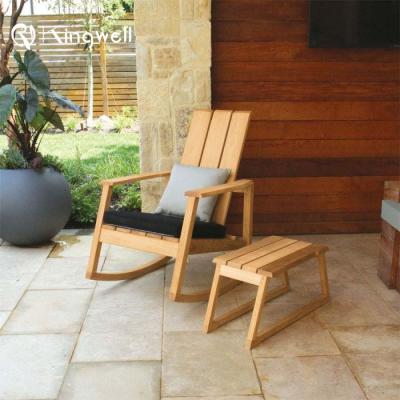 China Factory Made Modern Teak Wood Carved Chair Garden Set Furniture With Price for sale