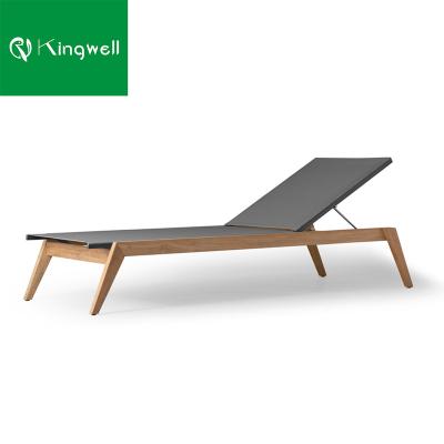 China Modern Factory Custom Wood Chairs Sun Lounger Swimming Chaise Lounge For Pools for sale