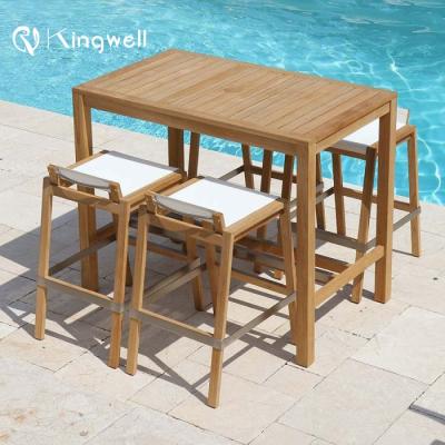 China Low Price Modern Bistro Bar Table Set High Patio Weather Furniture for sale