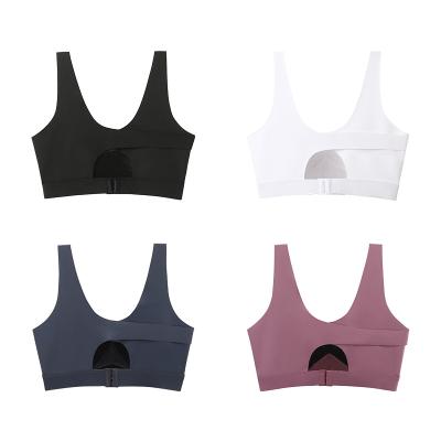 China Antibacterial Women's Freedom Wire Free Support Comfort Running Exercise Sports Bra Top for sale