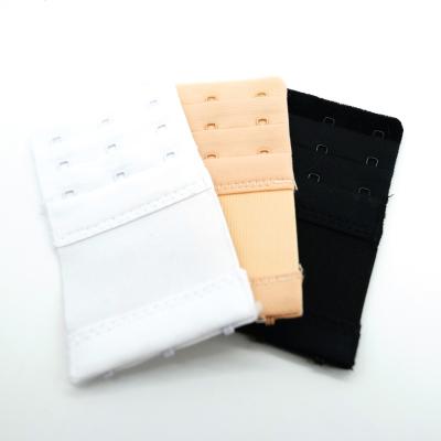 China Wholesale High Quality Breathable Bra Extender3 Tiers 3 Hooks Fabric Hook Eye Tape For Bra for sale