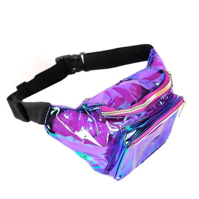 China Fashion Fanny Pack Transparent PVC Purple For Women Men And Kids Cute Fits Medium Large Waist Bag Small Chestbag for sale