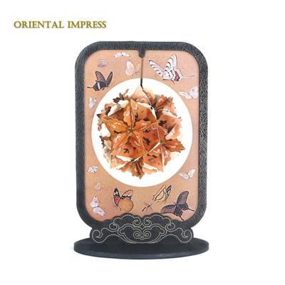 China 2021 New Design China Paper Craft Gift Butterfly Paper Carving Lamp Decoration for sale