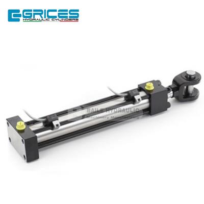 China Construction Machinery Cylinder GRICES Stainless Steel With Magnetic Cylinder Welded Cylinder Pull Rod Cylinder CHM Compact for sale