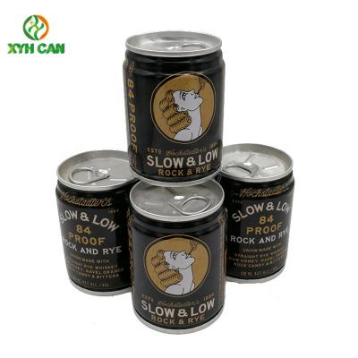 China 70-133mm Retrievable Size Multifunctional Professional 100ml Whiskey Tin Box Packaging for sale