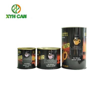 China Recyclable Food Grade Round Paper Can Cylinder Canister Packaging Tin Coffee Cups for sale