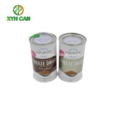 China Recyclable Empty Tin Can For Nature Coffee Powder 250g Accept Logo Food Grade Tin Jar Customized for sale