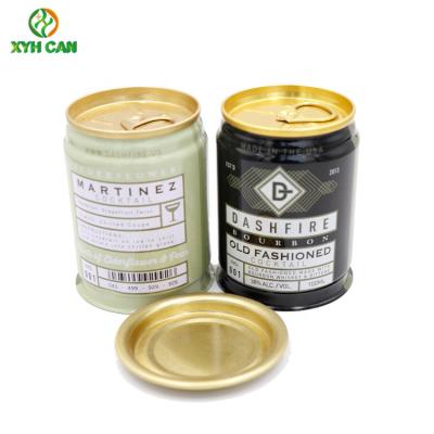 China Small volume high quality recyclable Tin Can For Whiskey Spirits of Tin Can Container 100ML around Tin Can for sale