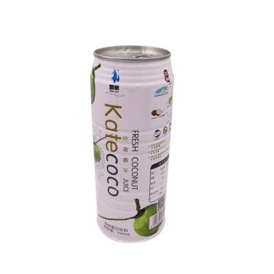 China Eco-friendly /healthy /luxury /safety Custom Cans 1000ml Beverage For Coconut Water Packaging Round Tin Can for sale