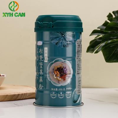 China Recycable Matierials Food Grade Metal Tin Can For Milk Powder Health Powder Tin Box for sale