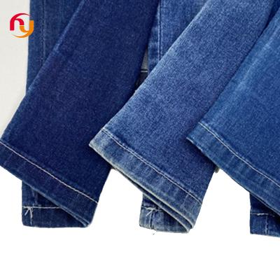 China Breathable Factory price high quality cotton polyester elastic color knitted stretch denim fabrics washed cotton denim jean fabric for sale