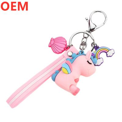 China Custom 3d plástico criativo desenho animado Key Ring Keychain OEM fábrica atacado de plástico desenho animado Keychain à venda